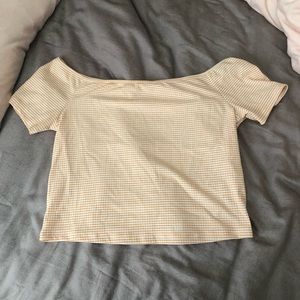 Off the shoulder crop top